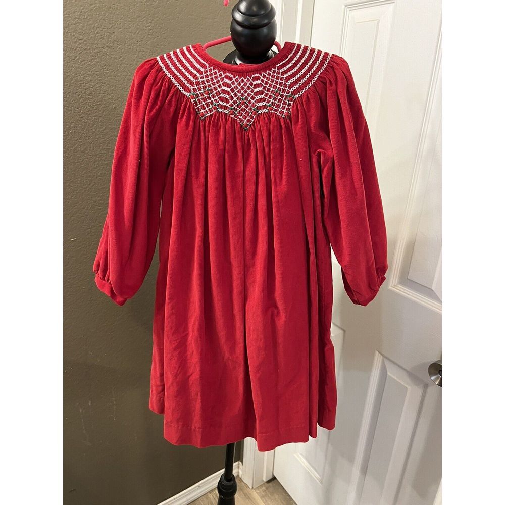 Simi‎ Baby 4T Smocked Red Dress Style 263
